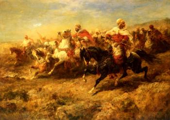 Adolf Schreyer : Arabian Horsemen